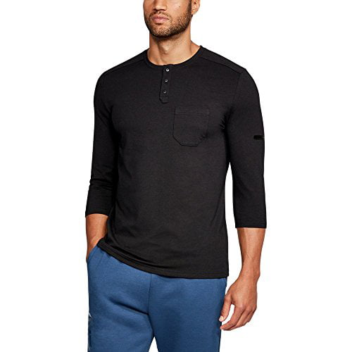 NWT $45 Under Armour Mens Unstoppable Knit 3/4 Utility Henley Shirt 1317916 